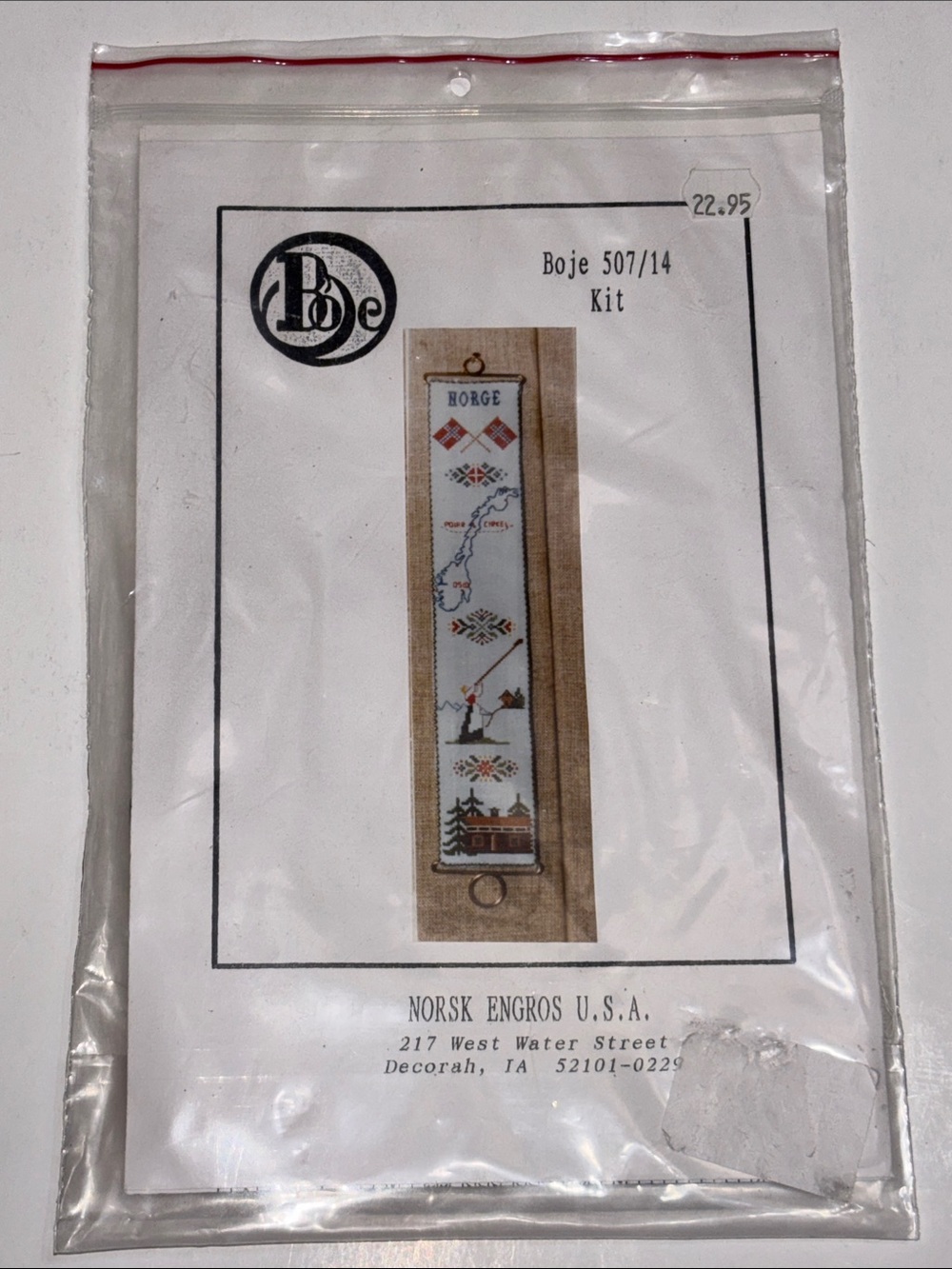 Norwegian Cross Stitch Wall Hanging Kit